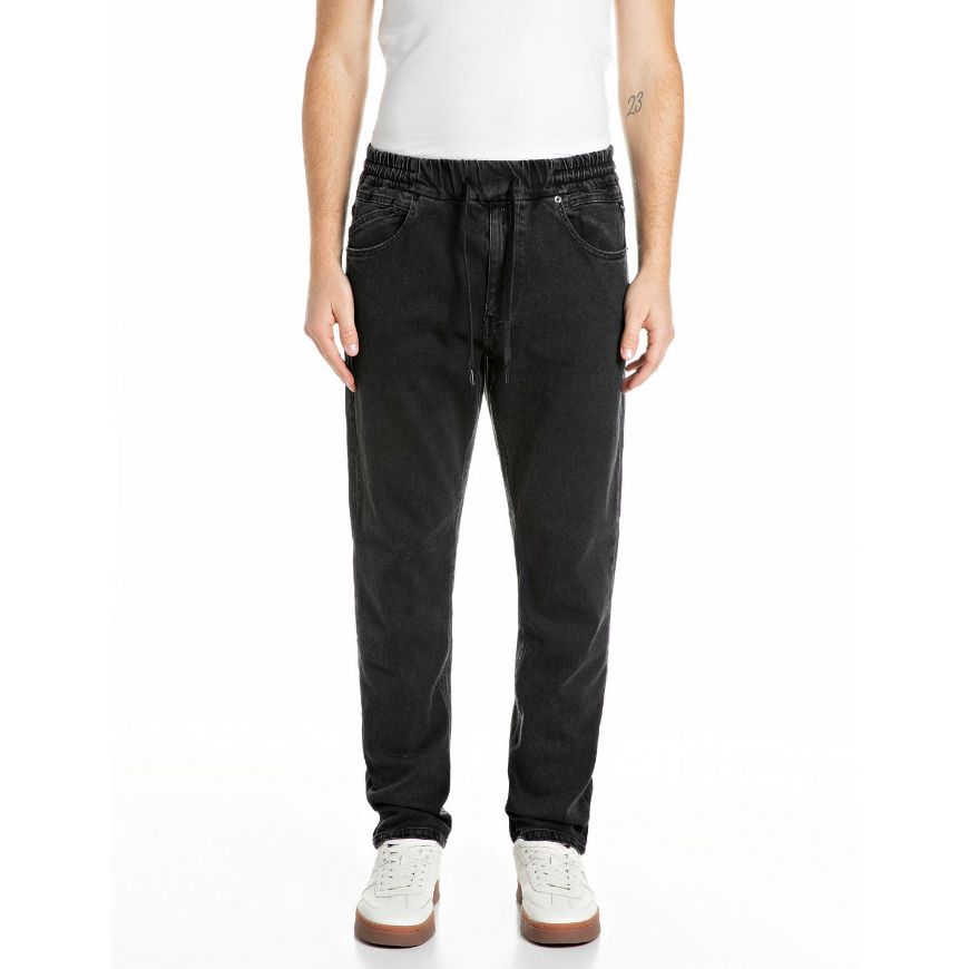 Снимка на REPLAY МЪЖКИ ДЕНИМ LANNY SLIM-FIT SUPER SOFT STRETCH DENIM JEANS BLACK DELAVÉ