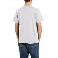 Снимка на REPLAY МЪЖКА БЛУЗА SHORT-SLEEVED BIG LOGO COTTON T-SHIRT NATURAL WHITE 2