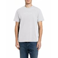 Снимка на REPLAY МЪЖКА БЛУЗА SHORT-SLEEVED BIG LOGO COTTON T-SHIRT NATURAL WHITE 1