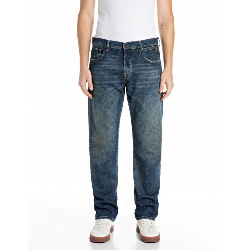 Снимка на REPLAY МЪЖКИ ДЕНИМ AIDEEN STRAIGHT-FIT COMFORT DENIM JEANS DARK BLUE