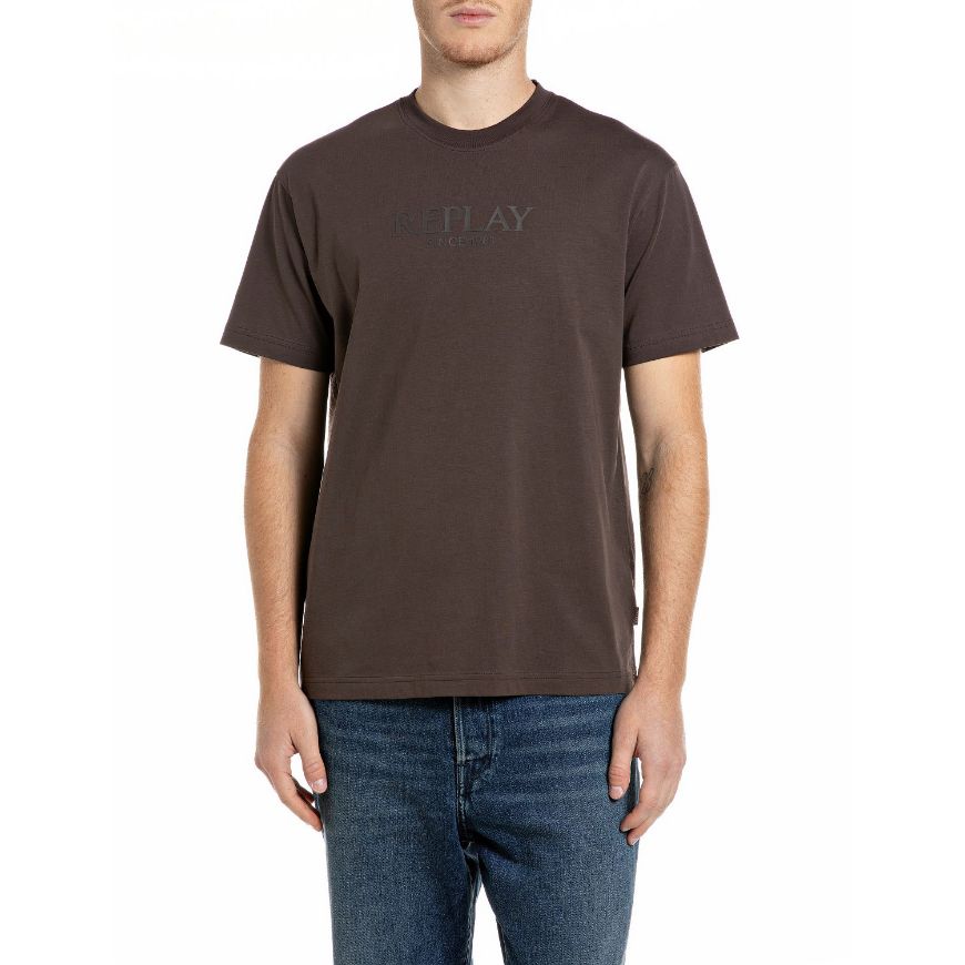 Снимка на REPLAY МЪЖКА БЛУЗА SHORT-SLEEVED BIG LOGO COTTON T-SHIRT BRACKEN