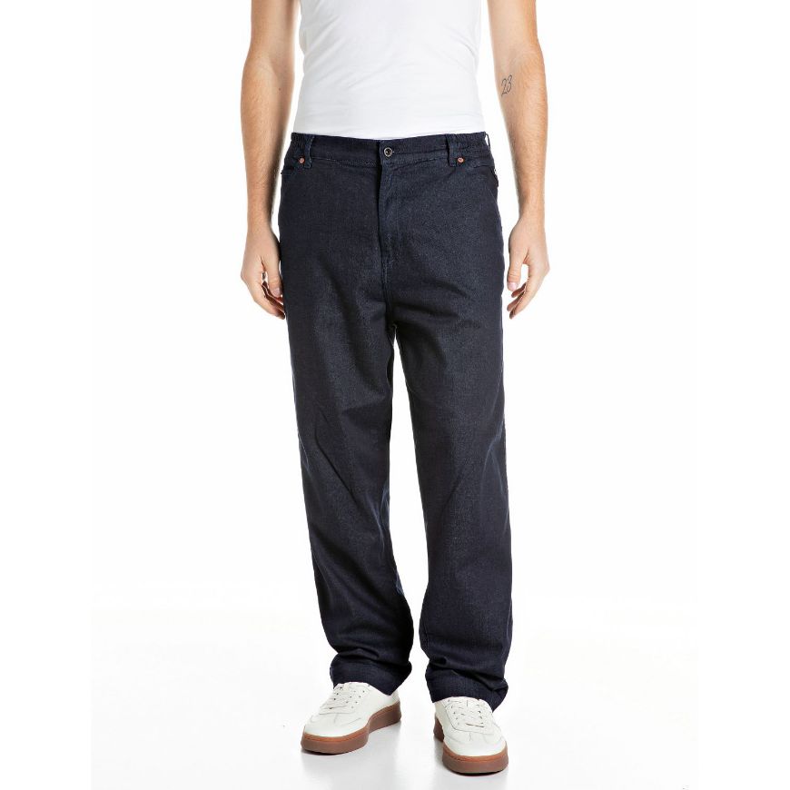 Снимка на REPLAY МЪЖКИ ДЕНИМ TYDE TAPERED-FIT STRETCH INDIGO DENIM JEANS DARK BLUE