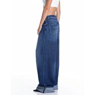 Снимка на REPLAY ДАМСКИ ДЕНИМ NALAJA WIDE-LEG COTTON/LYOCELL DENIM JEANS DARK BLUE 4
