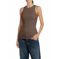 Снимка на REPLAY ДАМСКИ ТОП COTTON RIB VEST TOP PINECONE 1