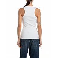 Снимка на REPLAY ДАМСКИ ТОП COTTON RIB VEST TOP NATURAL WHITE 2