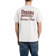 Снимка на REPLAY МЪЖКА БЛУЗА MOTOCICLI COTTON T-SHIRT GARDENIA 2