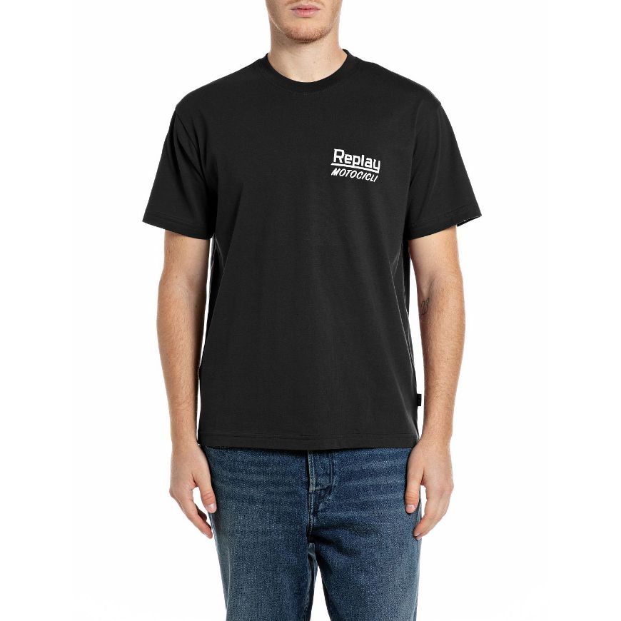 Снимка на REPLAY МЪЖКА БЛУЗА MOTOCICLI COTTON T-SHIRT BLACK