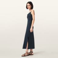 Picture of ALLSAINTS WOMEN'S HADLEY SLIM FIT MIDI DRESS IN COLLEGIATE BLUE 2