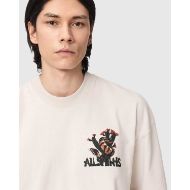 Снимка на ALLSAINTS МЪЖКА БЛУЗА CACTI SHORT SLEEVE CREW DUSK WHITE 4