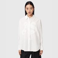 Picture of ALLSAINTS WOMEN'S SPARROW EMB SHIRT OPTIC WHITE 1