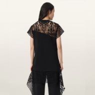 Снимка на ALLSAINTS ДАМСКА РОКЛЯ ZALA CROCHET TEE DRESS В ЧЕРНО 2