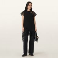 Снимка на ALLSAINTS ДАМСКА РОКЛЯ ZALA CROCHET TEE DRESS В ЧЕРНО 5