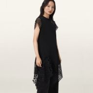 Снимка на ALLSAINTS ДАМСКА РОКЛЯ ZALA CROCHET TEE DRESS В ЧЕРНО 4