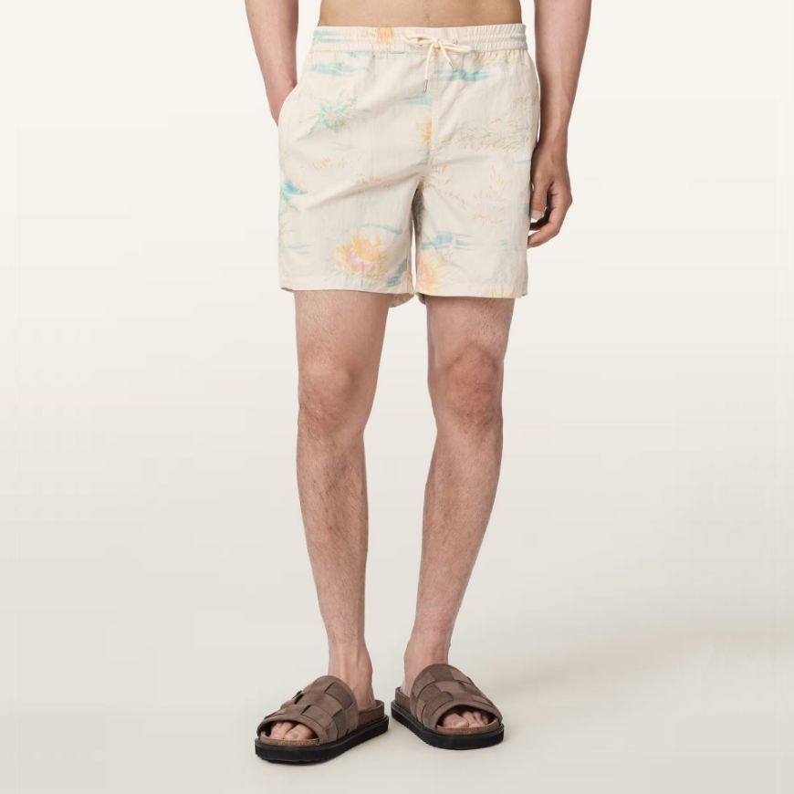 Снимка на ALLSAINTS МЪЖКИ БАНСКИ BLEACHSURF SWIM SHORTS PRUNUS WHITE