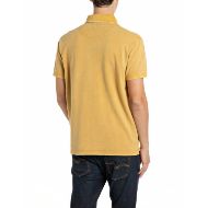 Снимка на REPLAY МЪЖКА БЛУЗА MARBLE DYED COTTON PIQUÉ POLO-SHIRT WITH R LOGO MUSTARD 2
