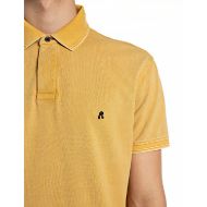 Снимка на REPLAY МЪЖКА БЛУЗА MARBLE DYED COTTON PIQUÉ POLO-SHIRT WITH R LOGO MUSTARD 4