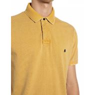 Снимка на REPLAY МЪЖКА БЛУЗА MARBLE DYED COTTON PIQUÉ POLO-SHIRT WITH R LOGO MUSTARD 3