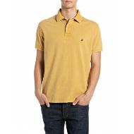 Снимка на REPLAY МЪЖКА БЛУЗА MARBLE DYED COTTON PIQUÉ POLO-SHIRT WITH R LOGO MUSTARD 1