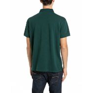 Снимка на REPLAY МЪЖКА БЛУЗА GARMENT DYED PIQUÉ POLO-SHIRT WITH R LOGO PONDEROSA PINE 2