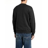 Снимка на REPLAY МЪЖКИ СУИТШЪРТ TERRY FLEECE REGULAR SWEATSHIRT WITH LETTERING BLACK 2