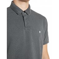Снимка на REPLAY МЪЖКА БЛУЗА MARBLE DYED COTTON PIQUÉ POLO-SHIRT WITH R LOGO DEEP GREY 3