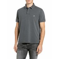 Снимка на REPLAY МЪЖКА БЛУЗА MARBLE DYED COTTON PIQUÉ POLO-SHIRT WITH R LOGO DEEP GREY 1