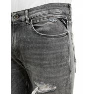 Снимка на REPLAY МЪЖКИ ДЕНИМ ENNYS SKINNY-FIT WHITE WEFT BLACK POWER STRETCH DENIM JEANS DARK GREY 5