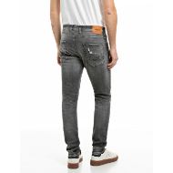 Снимка на REPLAY МЪЖКИ ДЕНИМ ENNYS SKINNY-FIT WHITE WEFT BLACK POWER STRETCH DENIM JEANS DARK GREY 3
