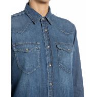 Снимка на REPLAY ДАМСКА РИЗА DENIM SHIRT WITH CHEST POCKETS MEDIUM BLUE 3