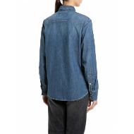 Снимка на REPLAY ДАМСКА РИЗА DENIM SHIRT WITH CHEST POCKETS MEDIUM BLUE 2