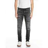 Снимка на REPLAY МЪЖКИ ДЕНИМ GROVER STRAIGHT-FIT BLACK STRETCH DENIM JEANS DARK GREY 1