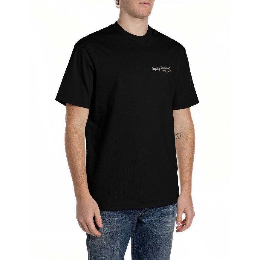 Снимка на REPLAY МЪЖКА БЛУЗА CREW-NECK HEAVY COTTON JERSEY T-SHIRT BLACK