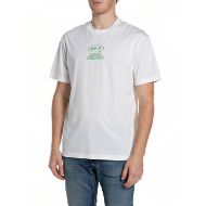 Снимка на REPLAY МЪЖКА БЛУЗА JERSEY T-SHIRT WITH GARAGE SPEED SHOP PRINTS NATURAL WHITE 1