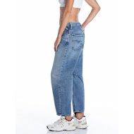 Снимка на REPLAY ДАМСКИ ДЕНИМ JANIE BARREL-FIT COTTON DENIM JEANS MEDIUM BLUE 4