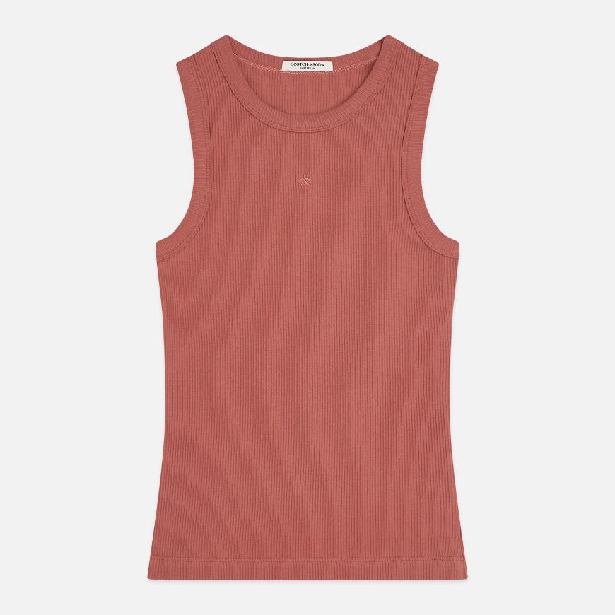 Снимка на SCOTCH&SODA ДАМСКА БЛУЗА RIB RACER TANK - WITHERED ROSE