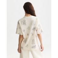 Снимка на SCOTCH&SODA ДАМСКА БЛУЗА EMBROIDERED LOOSE FIT - EGGNOG 5
