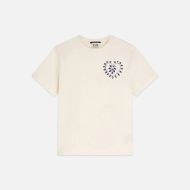 Picture of SCOTCH&SODA WOMEN'S CHEST ARTWORK REGULAR FIT T-SHIRT - EGGNOG 1