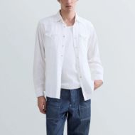 Picture of REPLAY MEN'S WHITE DENIM WESTERN SHIRT 1