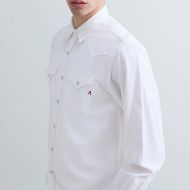 Picture of REPLAY MEN'S WHITE DENIM WESTERN SHIRT 4