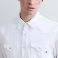 Picture of REPLAY MEN'S WHITE DENIM WESTERN SHIRT 5
