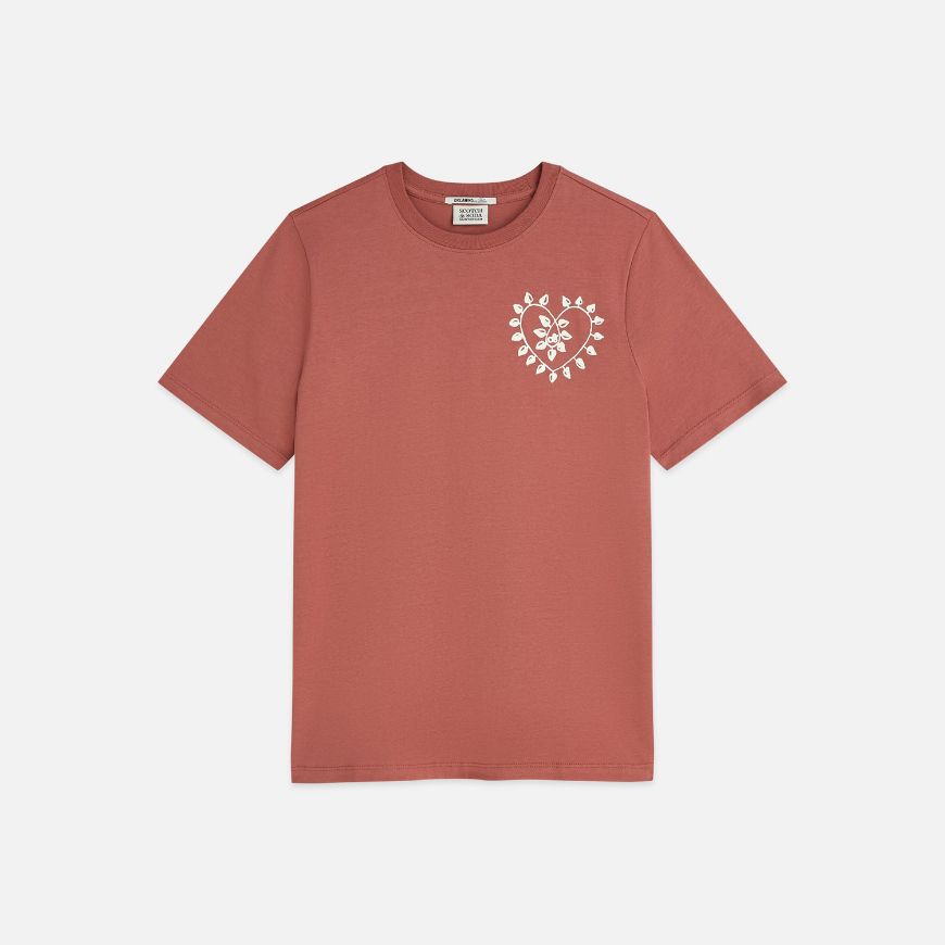 Снимка на SCOTCH&SODA ДАМСКА БЛУЗА CHEST ARTWORK REGULAR FIT - WITHERED ROSE