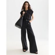 Picture of SCOTCH&SODA WOMEN'S TWISTED NECKLINE T-SHIRT - METEORITE 7
