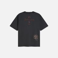 Picture of SCOTCH&SODA WOMEN'S WASHED LOOSE FIT T-SHIRT WITH EMBROIDERY - METEORITE 2
