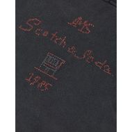 Picture of SCOTCH&SODA WOMEN'S WASHED LOOSE FIT T-SHIRT WITH EMBROIDERY - METEORITE 3