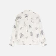 Picture of SCOTCH&SODA WOMEN'S EMBROIDERED RELAXED FIT SHIRT - EGGNOG 2