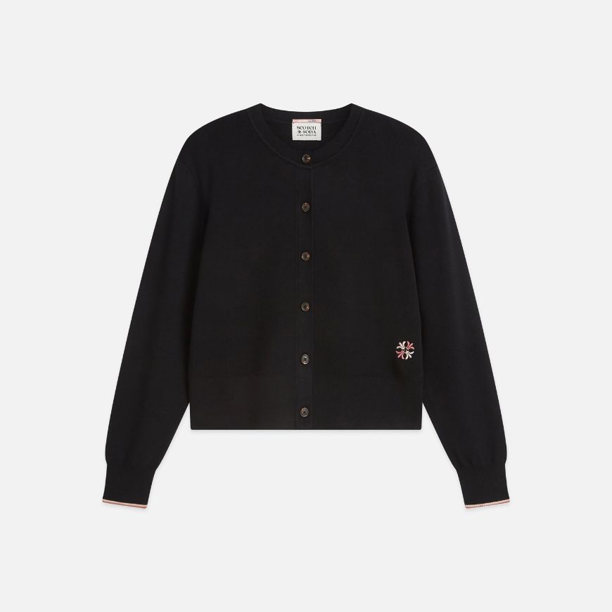 Снимка на SCOTCH&SODA ДАМСКА ЖИЛЕТКА COMPACT RELAXED FIT CARDIGAN - METEORITE