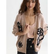 Снимка на SCOTCH&SODA ДАМСКА ЖИЛЕТКА INTARSIA OVERSIZED FIT CARDIGAN - ROSE DUST MELANGE 6