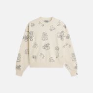 Picture of SCOTCH&SODA WOMEN'S EMBROIDERED SEASONAL FIT SWEATSHIRT - EGGNOG 1
