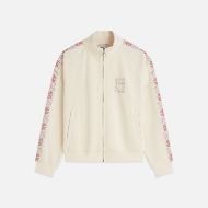 Picture of SCOTCH&SODA WOMEN'S INTERLOCK ZIPPED SWEATSHIRT - EGGNOG 1