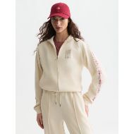 Picture of SCOTCH&SODA WOMEN'S INTERLOCK ZIPPED SWEATSHIRT - EGGNOG 4